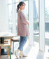【安田美沙子さん着用】ボリュームパフスリーブニットチュニック